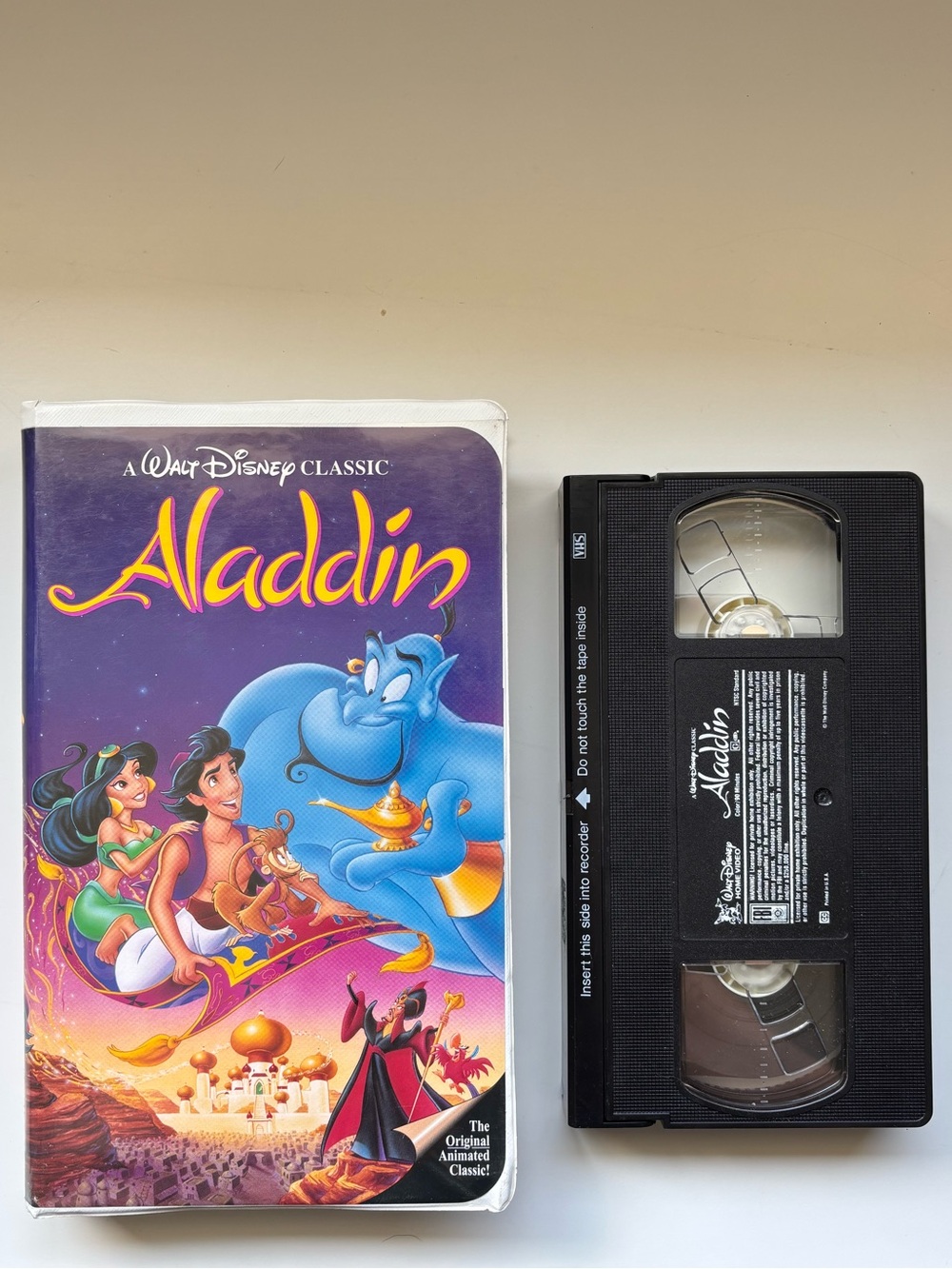 Walt Disney 1993 Aladdin black diamond VHS #1662
